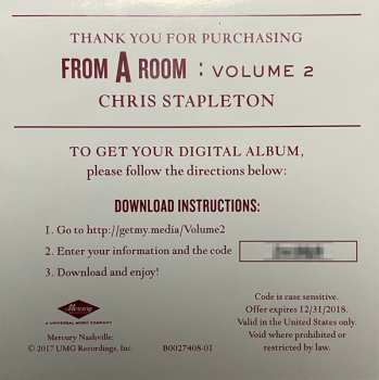 LP Chris Stapleton: From A Room: Volume 2
