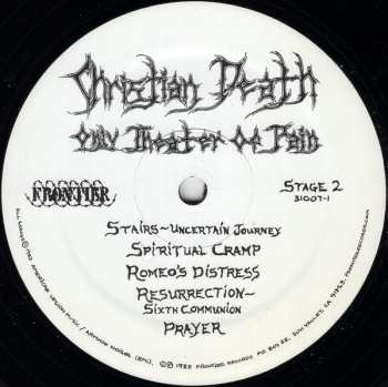LP Christian Death: Only Theater Of Pain