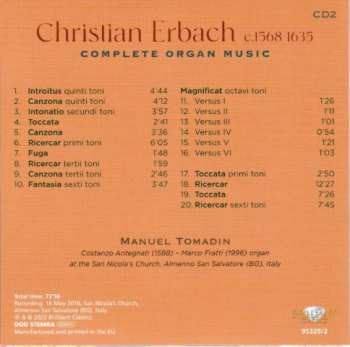 9CD/Doos Manuel Tomadin: Complete Organ Music