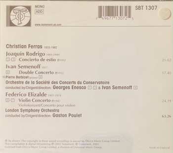 CD Joaquín Rodrigo: Concierto De Estio / Double Concerto /Violin Concerto