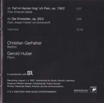 CD Robert Schumann: Melancholie (Lieder Von Robert Schumann)