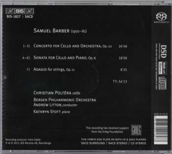 SACD Samuel Barber: Cello Concerto; Sonata; Adagio for Strings