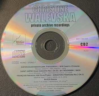 8CD/Doos Christine Walevska: The Beauty & The Bow (Private Archive Recordings)