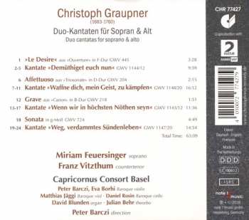CD Christoph Graupner: Duo-Kantaten