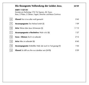 CD Christoph Graupner: Das Leiden Jesu: Passion Cantatas II