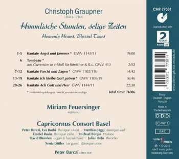 CD Christoph Graupner: Himmlische Stunden, Selige Zeiten