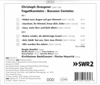 2CD Sergio Azzolini: Jauchzet, Ihr Himmel, Freue Dich, Erde - Bassoon Cantatas