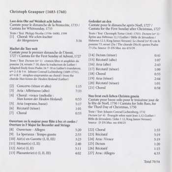 CD Christoph Graupner: Noël À Darmstadt = Christmas In Darmstadt
