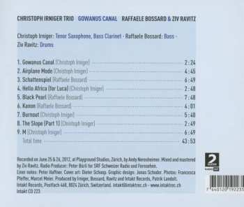 CD Christoph Irniger Trio: Gowanus Canal