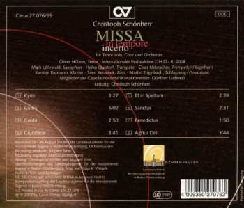 CD Christoph Schönherr: Missa In Tempore Incerto