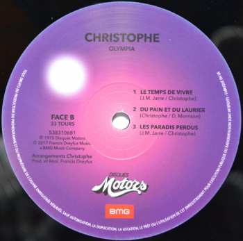 2LP Christophe: Olympia
