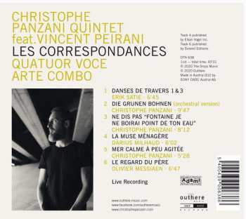 CD Quatuor Voce: Les Correspondances