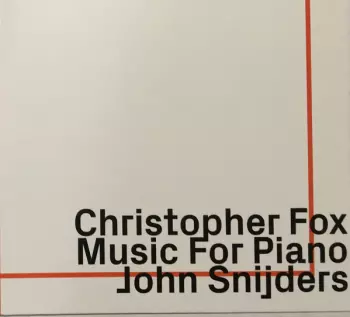 John Snijders: Music For Piano