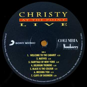 LP Christy Moore: At The Point Live