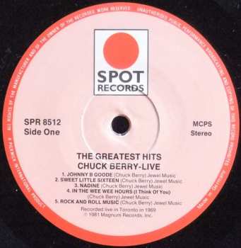 LP Chuck Berry: The Greatest Hits - Live 