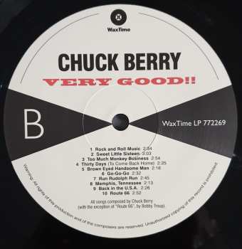 LP Chuck Berry: Very Good!! 20 Greatest Rock & Roll Hits LTD