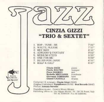 CD Cinzia Gizzi: Trio & Sextet