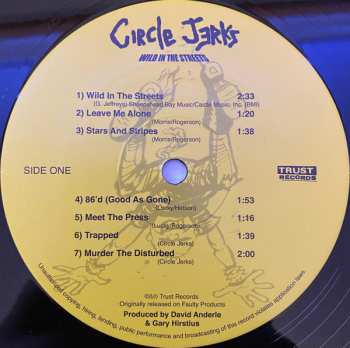 LP Circle Jerks: Wild In The Streets DLX | LTD | CLR