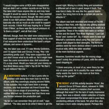 CD Circus Of Power: Vices