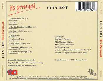 CD City Boy: It’s Personal