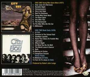 2CD City Boy: Young Men Gone West / Book Early