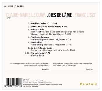 CD Franz Liszt: Joies de L'âme