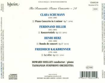 CD Clara Schumann: Piano Concerto & Works By Hiller, Herz & Kalkbrenner