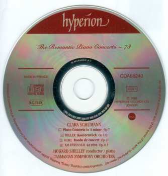 CD Clara Schumann: Piano Concerto & Works By Hiller, Herz & Kalkbrenner