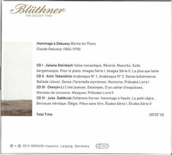 4CD Claude Debussy: Hommage À Debussy - Works For Piano