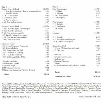 4CD Claude Debussy: Complete Solo Piano Music