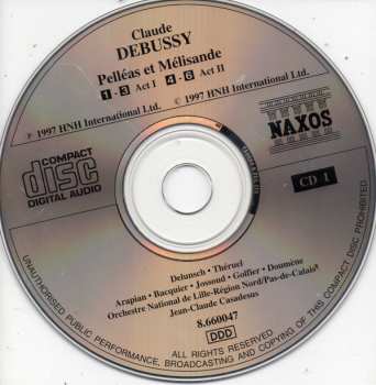 3CD Claude Debussy: Pelléas Et Mélisande 