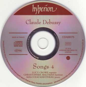 CD Claude Debussy: Songs – 4