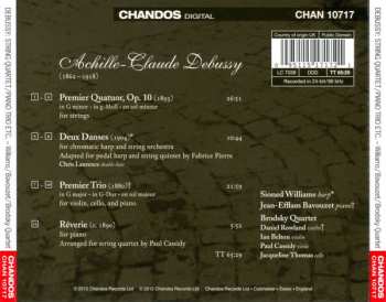CD Claude Debussy: String Quartet - Piano Trio - Deux Dances - Rêverie 