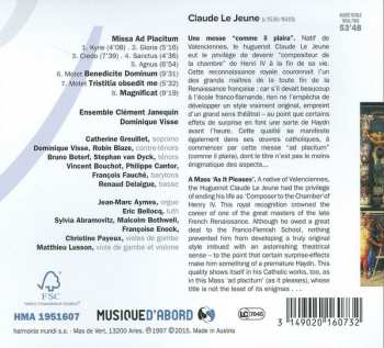 CD Ensemble Clément Janequin: Missa Ad Placitum - Magnificat