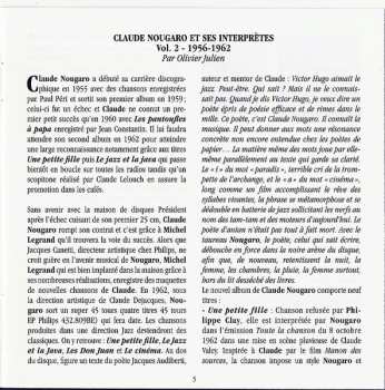 2CD Various: Claude Nougaro Et Ses Interprètes Vol. 2 1956-1962