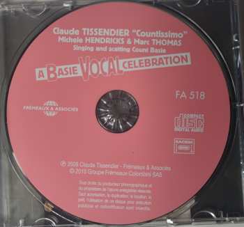 CD Claude Tissendier: A Basie Vocal Celebration