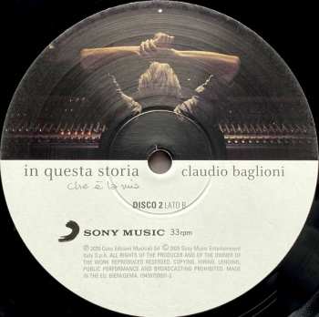 2LP Claudio Baglioni: In Questa Storia, Che È La Mia