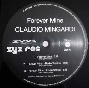 LP Claudio Mingardi: Forever Mine