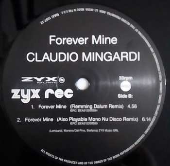 LP Claudio Mingardi: Forever Mine
