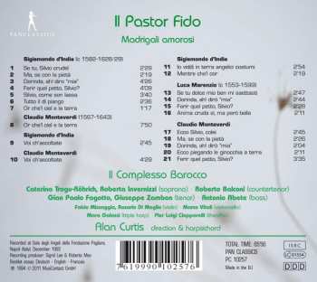 CD Claudio Monteverdi: Il Pastor Fido - Madrigali Amorosi
