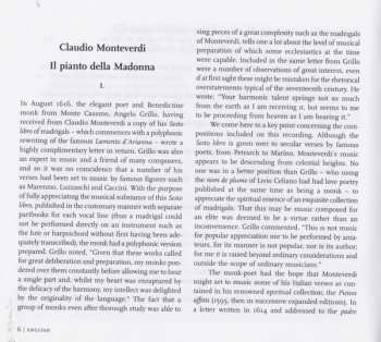 CD Claudio Monteverdi: Il Pianto Della Madonna