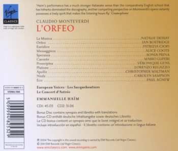 3CD Claudio Monteverdi: L'Orfeo