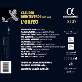 2CD Claudio Monteverdi: L'Orfeo