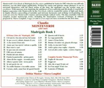 CD Claudio Monteverdi: Madrigals Book 1