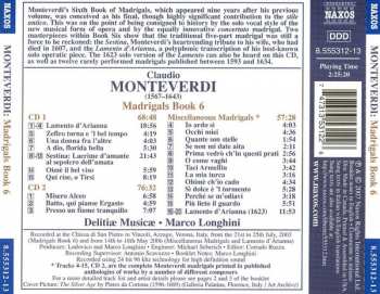 2CD Claudio Monteverdi: Madrigals Book 6