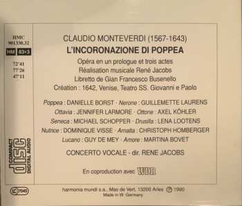 3CD Claudio Monteverdi: L'Incoronazione di Poppea