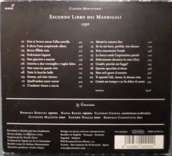 CD Claudio Monteverdi: Secondo Libro Dei Madrigali