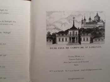 CD Claudio Monteverdi: Secondo Libro Dei Madrigali