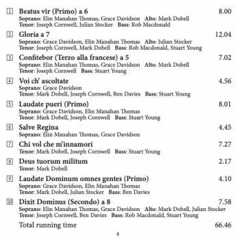CD Claudio Monteverdi: Selva Morale E Spirituales Volume I