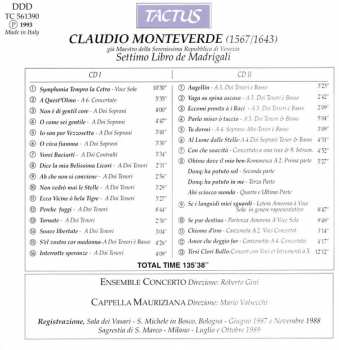 2CD Claudio Monteverdi: Settimo Libro De Madrigali Del Signor Claudio Monteverde